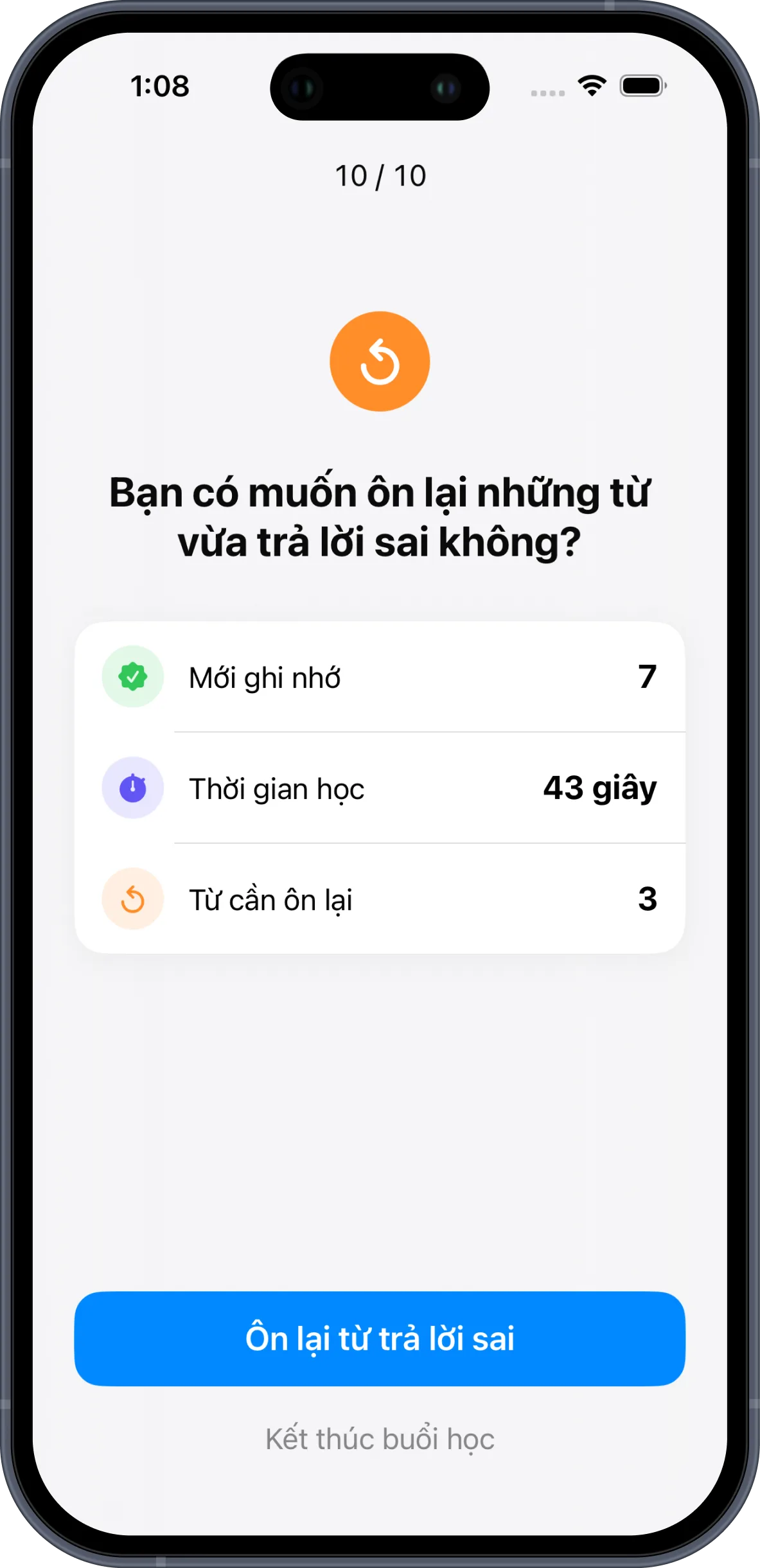 JLPT Pocket Word: Tiếng Nhật — Ôn từ trả lời sai